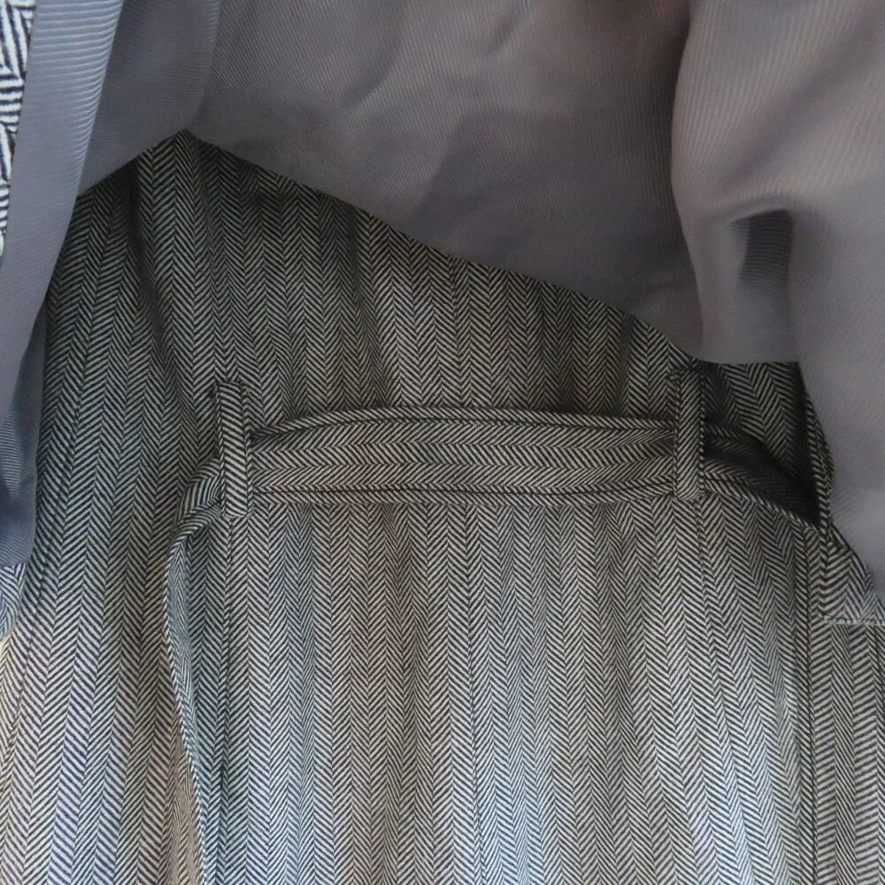 BANANA REPUBLIC X OLIVIA PALERMO Herringbone Ruffle Cape Academia Wool Blend XS - Picture 12 of 16